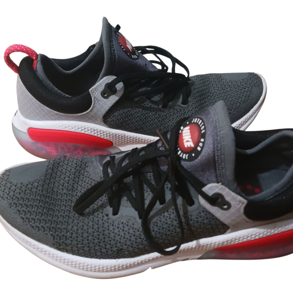 Nike Black and Red Running Sneakers